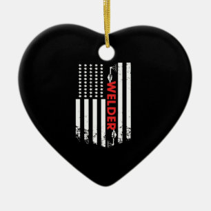 Décoration En Céramique Soudure - Drapeau de soudure américain