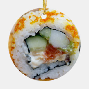 Décoration En Céramique Souhaitez-vous un Riz Noël drôle Sushi