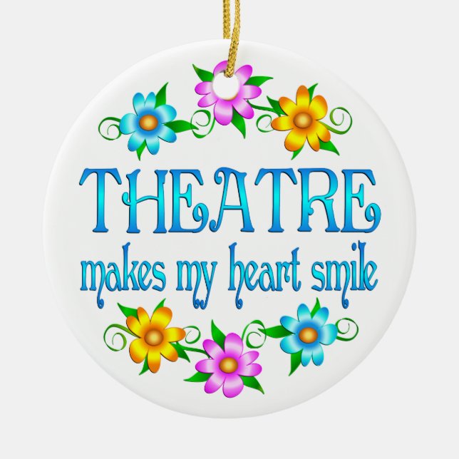 Décoration En Céramique Sourires de théâtre (Devant)