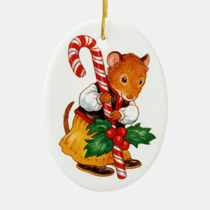 Décoration En Céramique Souris de pain d'épice