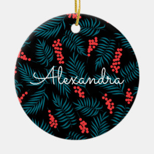Décoration En Céramique Sous le Mistletoe