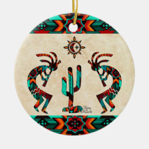 Décoration En Céramique Southwest Kokopelli Ceramic Ornament