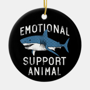 Décoration En Céramique Soutien émotionnel Animal drôle Effrayant Shark Pu