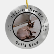 Sphynx Cat Memorial Silver Remembrance Art