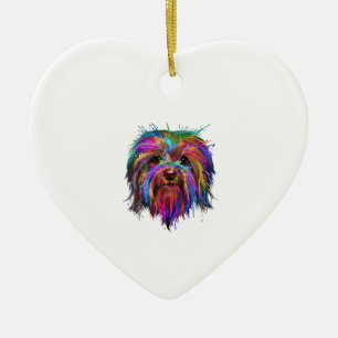 Décoration En Céramique Splash Art Havanese mignonne Bichon Habanero Cadea