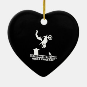 Décoration En Céramique Sports Vélo Dirt Motos Lover Cadeau