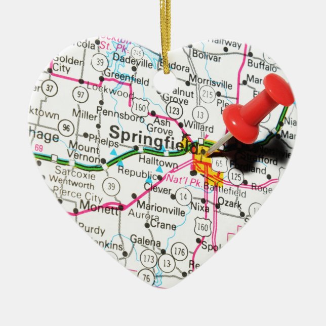 Décoration En Céramique Springfield, l'Illinois (Devant)