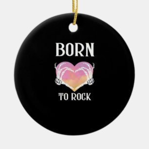 Décoration En Céramique Squelette Mains Graphisme Coeur Pour Classique