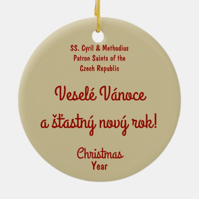 Décoration En Céramique SS. Cyril et Méthode (M 001) (Dos)