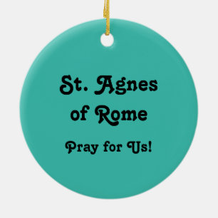 Décoration En Céramique St. Agnes de Rome (BK 006)