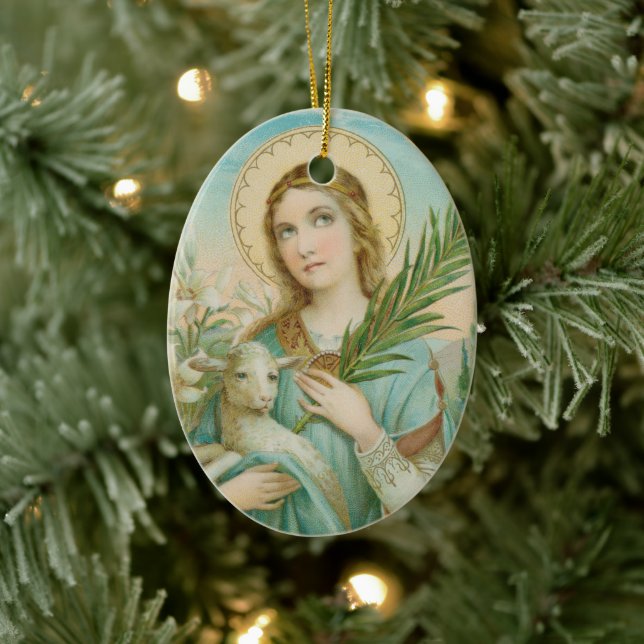 Décoration En Céramique St. Agnes de Rome (MH 01) (Arbre)