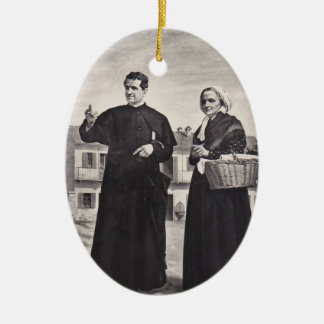 Décoration En Céramique St. Jean Bosco avec sa mère