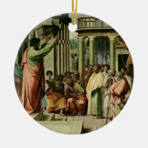 Décoration En Céramique St Paul prêchant à Athènes (bande dessinée pour le