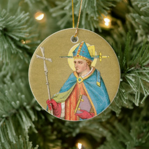 Décoration En Céramique St. Thomas Becket avec épée dans Miter (P 005) Cer
