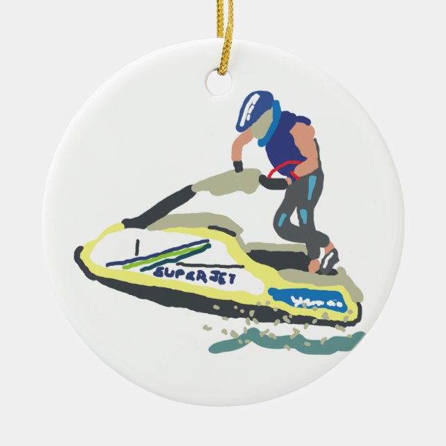 Décoration En Céramique Stabiliser Jet Ski SuperJet (Devant)