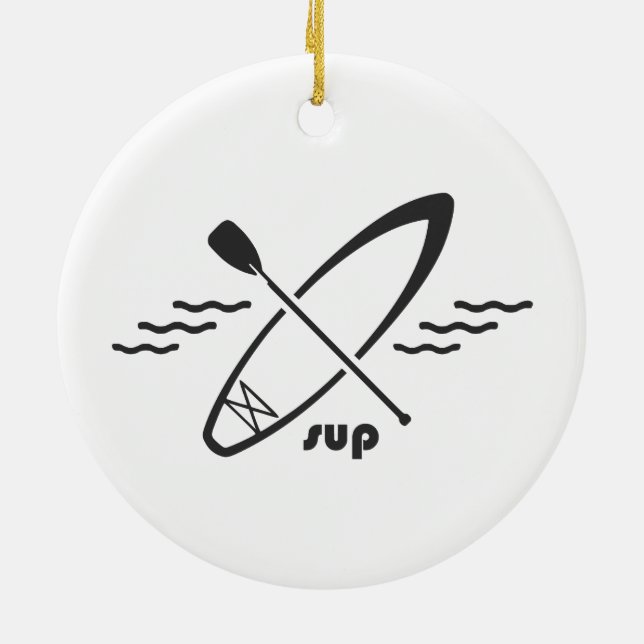 Décoration En Céramique Standup Paddleboard (Dos)