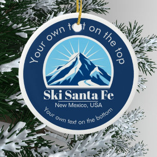 Décoration En Céramique Station de ski Santa Fe Nouveau-Mexique États-Unis