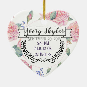 Décoration En Céramique Statistiques sur la naissance du bébé Enregistreme