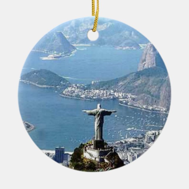 Décoration En Céramique Statue de Cristo de Rio de Janeiro (Devant)