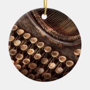 Décoration En Céramique Steampunk - machine à écrire - trop tuckered au