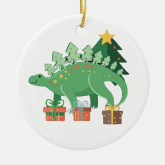 Décoration En Céramique Stego-Festive Stegosaurus Christmas Ornament
