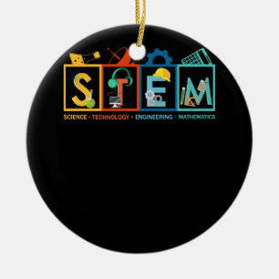 Décoration En Céramique STEM Science Technologie Génie Mathématiques Ensei