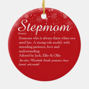 Décoration En Céramique Stepmaman Stepmum Définition Photo Noël