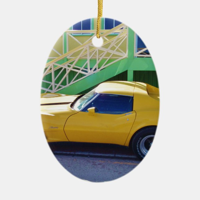 Décoration En Céramique Stingray. classique de Corvette (Devant)