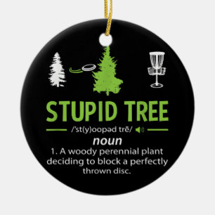 Décoration En Céramique Stupid Tree Funny Frisbee Golf Disc Sport 
