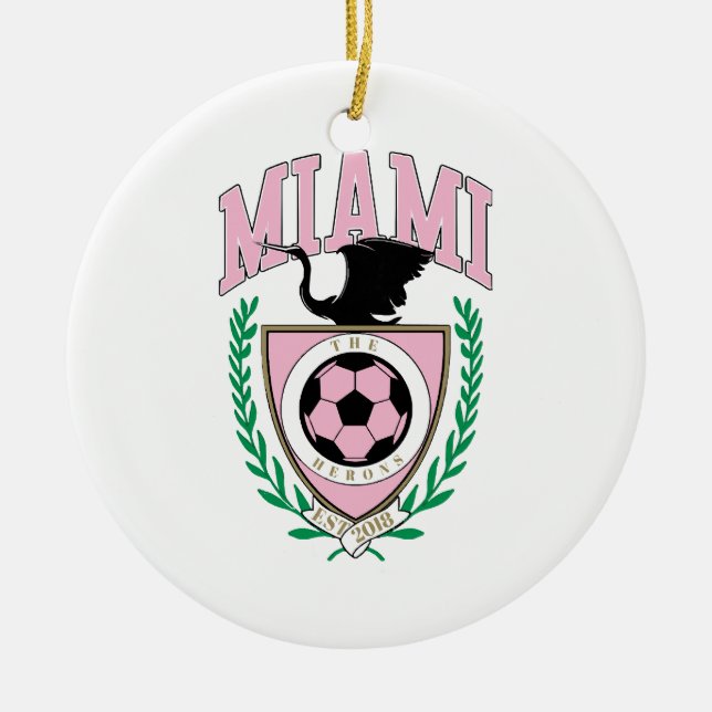 Décoration En Céramique Style Varsity de football de Miami (Devant)