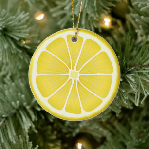 Décoration En Céramique Sunshine Lemon Holiday Joie