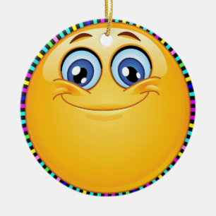 Décoration En Céramique Super Smile Happy Face - SRF