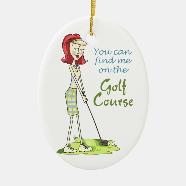 Décoration En Céramique Sur le terrain de golf (Devant)