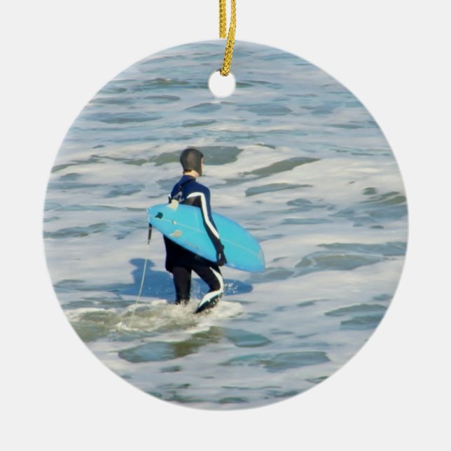 DÉCORATION EN CÉRAMIQUE **SURFER PRÉFÉRÉ** (Devant)