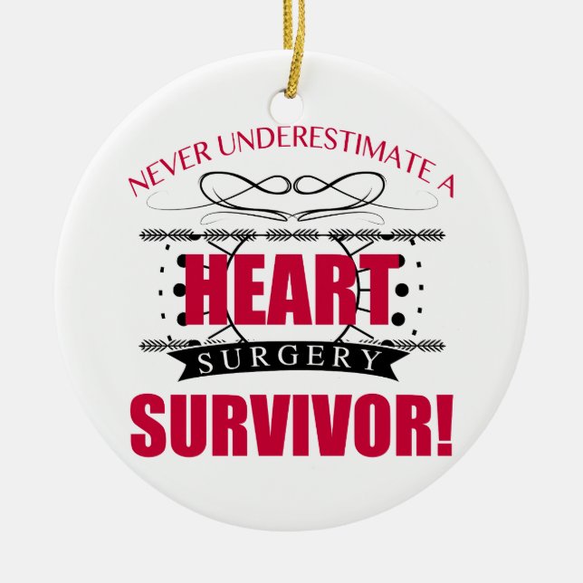 Décoration En Céramique Survivant de la chirurgie cardiaque (Devant)