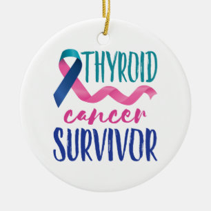 Décoration En Céramique Survivant du cancer de la thyroïde