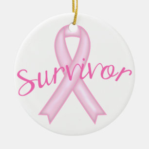 Décoration En Céramique Survivant du cancer du sein