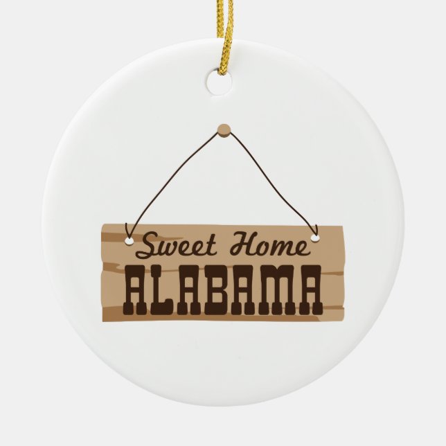 Décoration En Céramique Sweet Home Alabama (Devant)