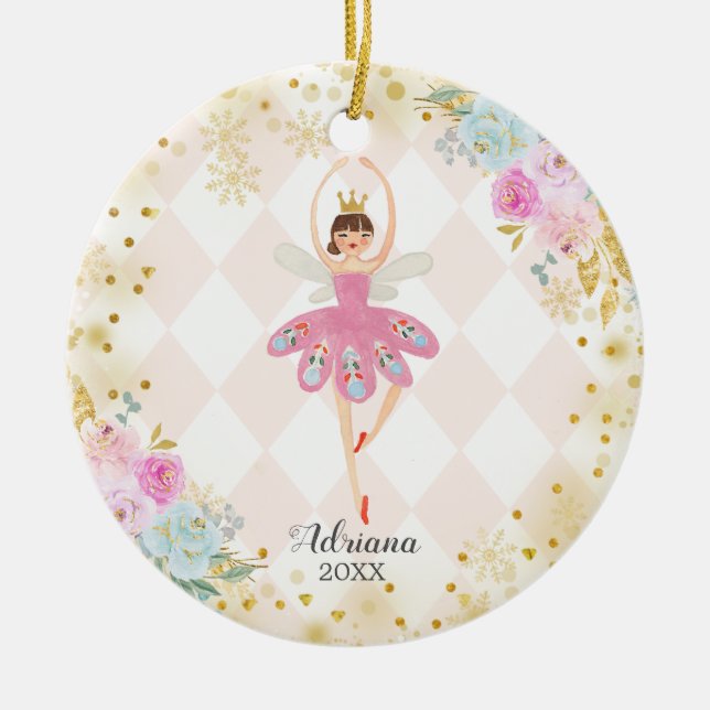 Décoration En Céramique Sweets Ballerina Nutcracker ornament fille (Devant)