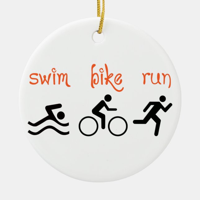 Décoration En Céramique Swim Bike (Devant)