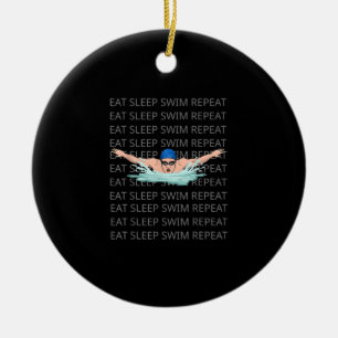 Décoration En Céramique Swimmer Love Funny Swimming Sport Boy