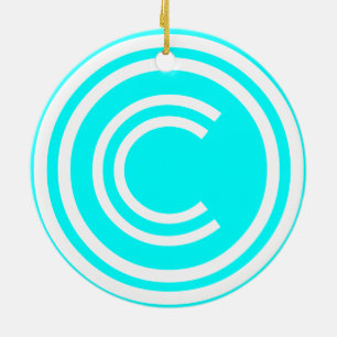 Décoration En Céramique Symbole de copyright