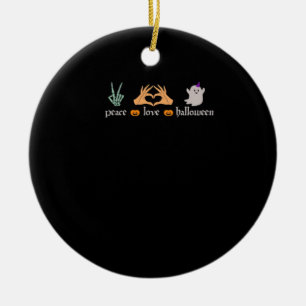 Décoration En Céramique SYMBOLE DE LA Paix Halloween Squelette sorcière ma