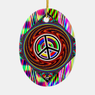 Décoration En Céramique SYMBOLE DE LA PAIX Swirl