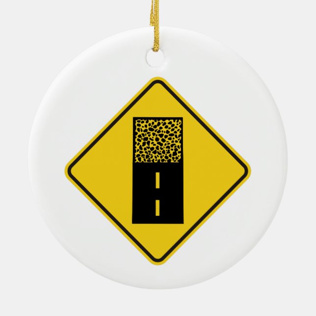 Décoration En Céramique Symbole de la route de Gravel (Dos)