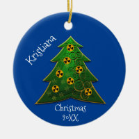 Symbole de l'arbre et de la radiation Noël