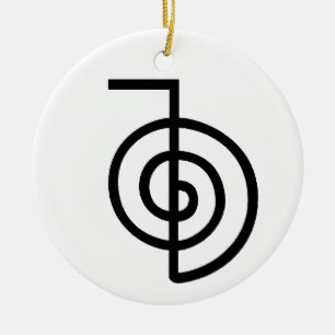 Décoration En Céramique Symbole de puissance de Reiki