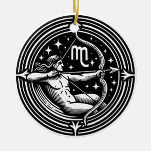 Décoration En Céramique Symbole et traits du Sagittaire de l'Horoscope