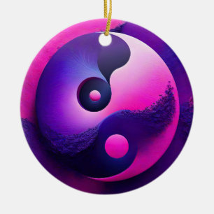 Décoration En Céramique Symbolisme coloré de Yin Yang Yin, des Lumières vi