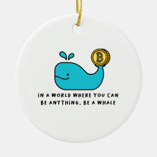Décoration En Céramique T-shirt baleine Bitcoin